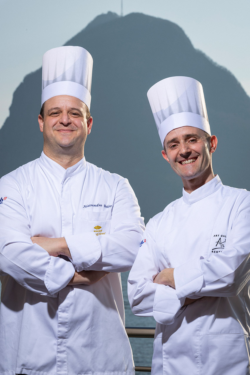 Alessandro Boleso und Carlo Pini - Ristorante Galleria Arté al Lago - HIGH END taste & place